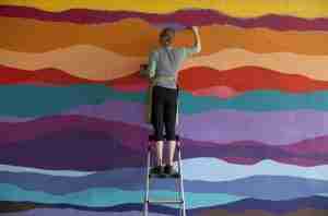 Ellie Balk painting